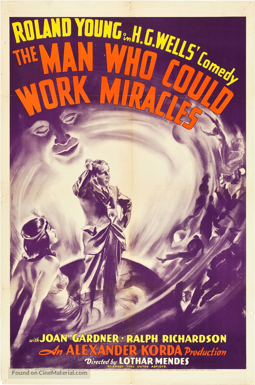 The Man Who Could Work Miracles - Movie Poster