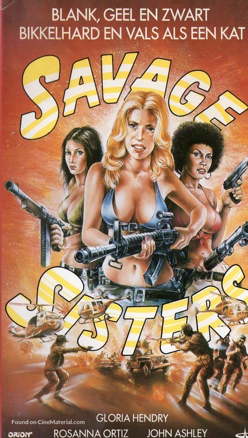 Savage Sisters - German VHS movie cover