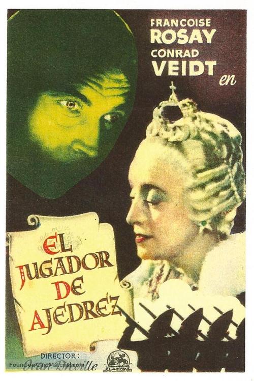 Le joueur d&#039;&eacute;checs - Spanish Movie Poster