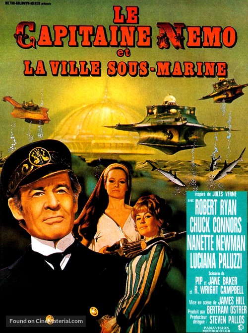Captain Nemo and the Underwater City - French Movie Poster