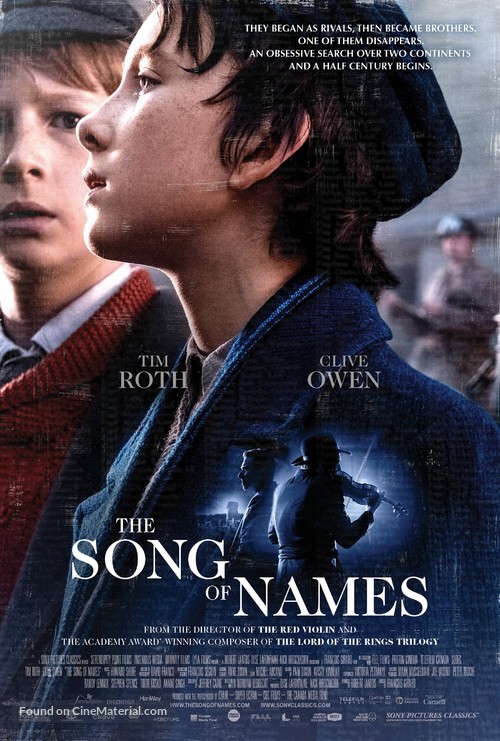 The Song of Names - Movie Poster