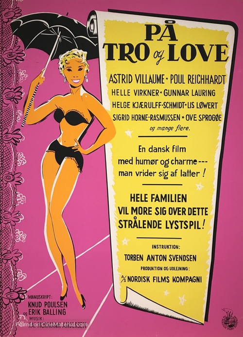 P&aring; tro og love - Danish Movie Poster