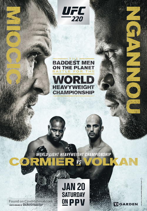 UFC 220: Miocic vs. Ngannou - Movie Poster