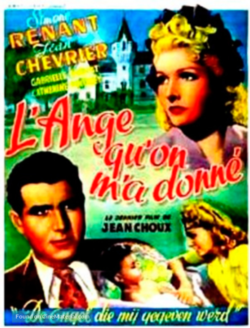 L&#039;ange qu&#039;on m&#039;a donn&eacute; - Belgian Movie Poster