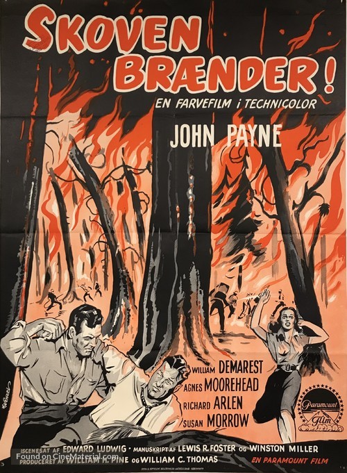 The Blazing Forest - Danish Movie Poster