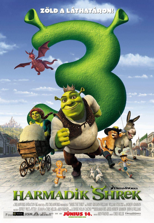 Shrek the Third - Hungarian Movie Poster