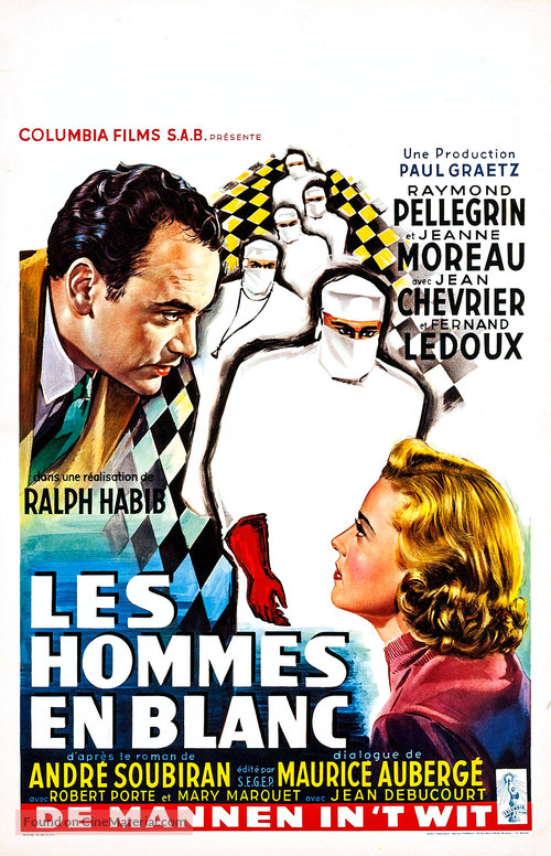 Les hommes en blanc - Belgian Movie Poster