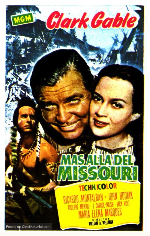 Across the Wide Missouri - Spanish Movie Poster
