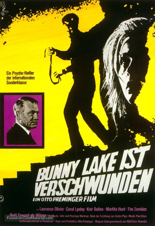 Bunny Lake Is Missing - German Movie Poster