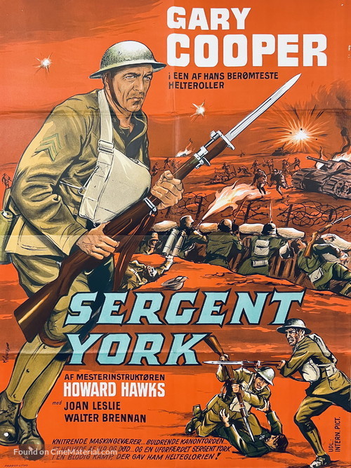 Sergeant York - Danish Movie Poster