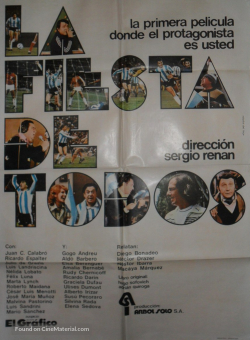 La fiesta de todos - Argentinian Movie Poster