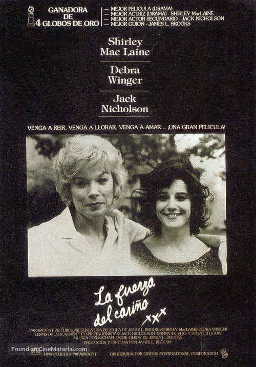 Terms of Endearment - Spanish Movie Poster