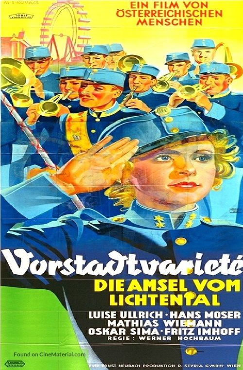 Vorstadtvariete - Austrian Movie Poster