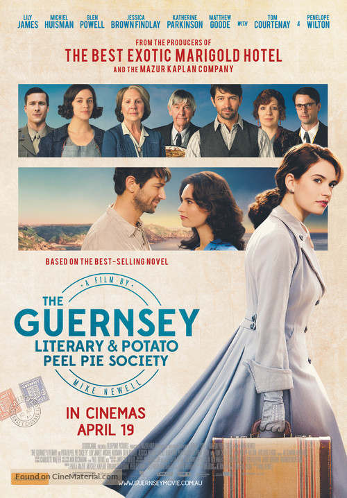 The Guernsey Literary and Potato Peel Pie Society - Australian Movie Poster