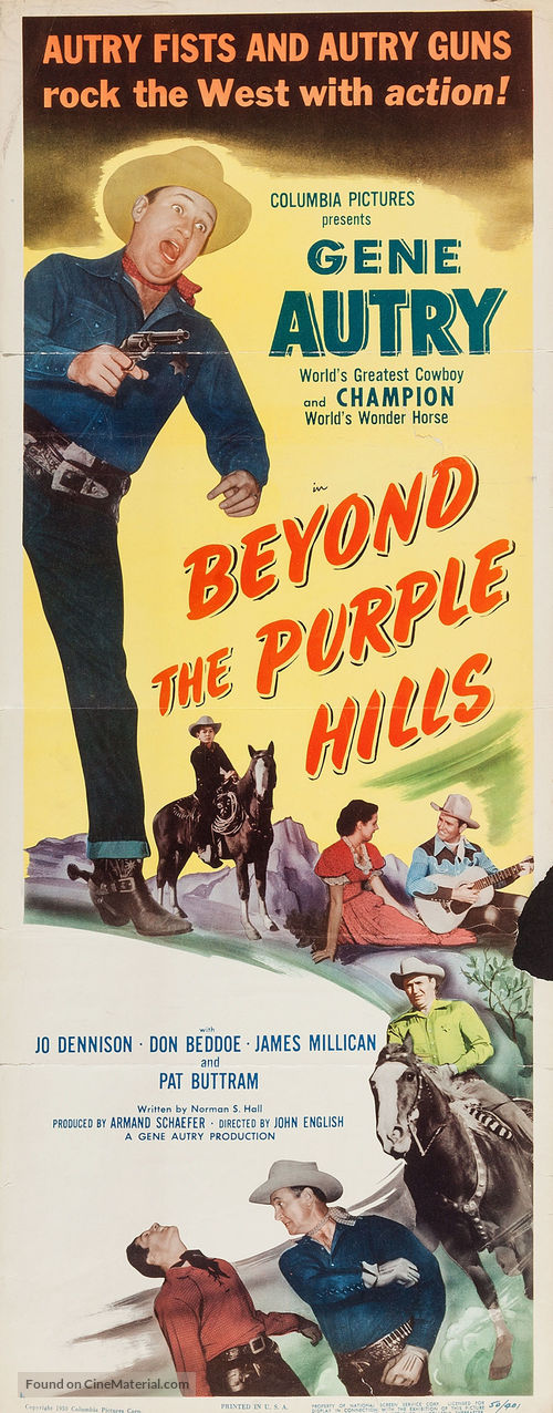 Beyond the Purple Hills - Movie Poster