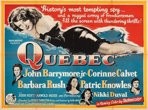 Quebec - British Movie Poster