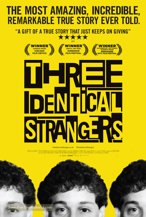 Three Identical Strangers - British Movie Poster