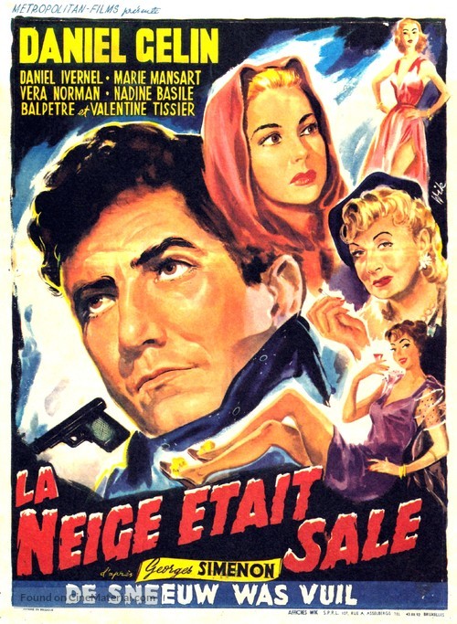 La neige &eacute;tait sale - Belgian Movie Poster