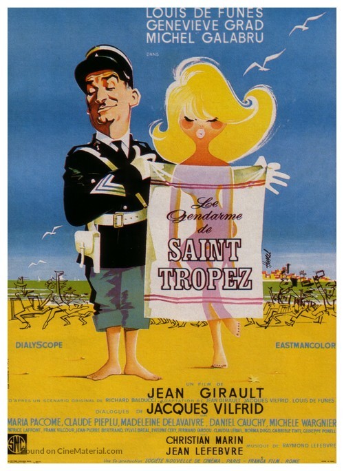 Le gendarme de St. Tropez - French Movie Poster