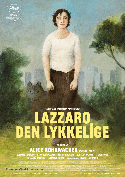 Lazzaro felice - Danish Movie Poster