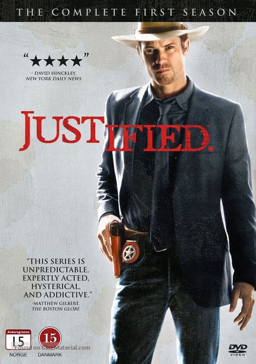 &quot;Justified&quot; - Danish DVD movie cover