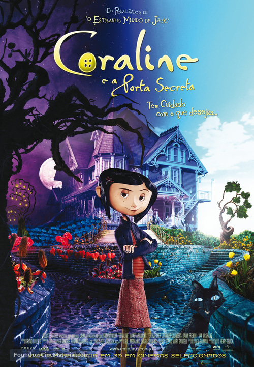 Coraline - Portuguese Movie Poster