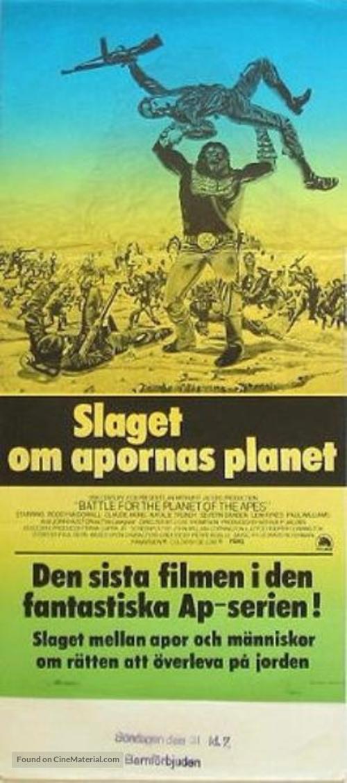 Battle for the Planet of the Apes - Swedish Movie Poster