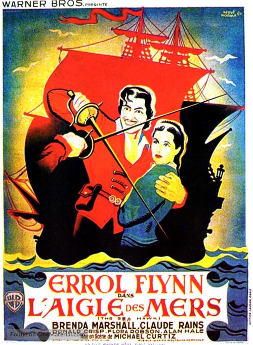 The Sea Hawk - French Movie Poster