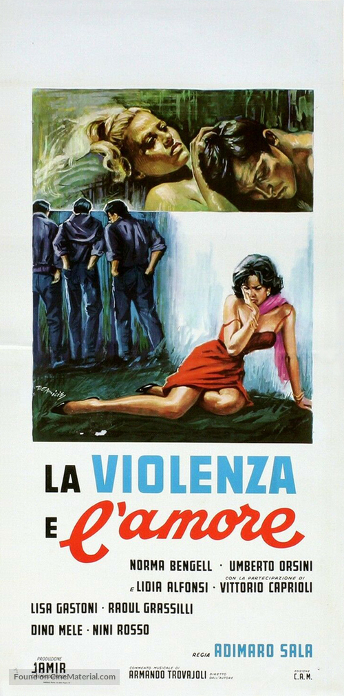 La violenza e l&#039;amore - Italian Movie Poster