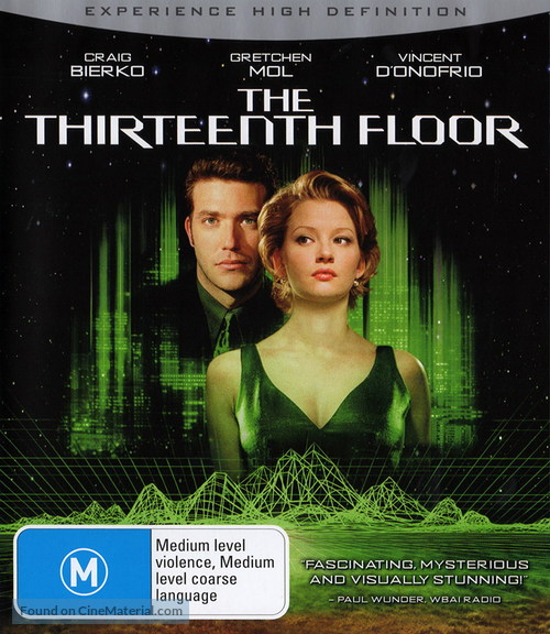 The Thirteenth Floor - Australian Blu-Ray movie cover