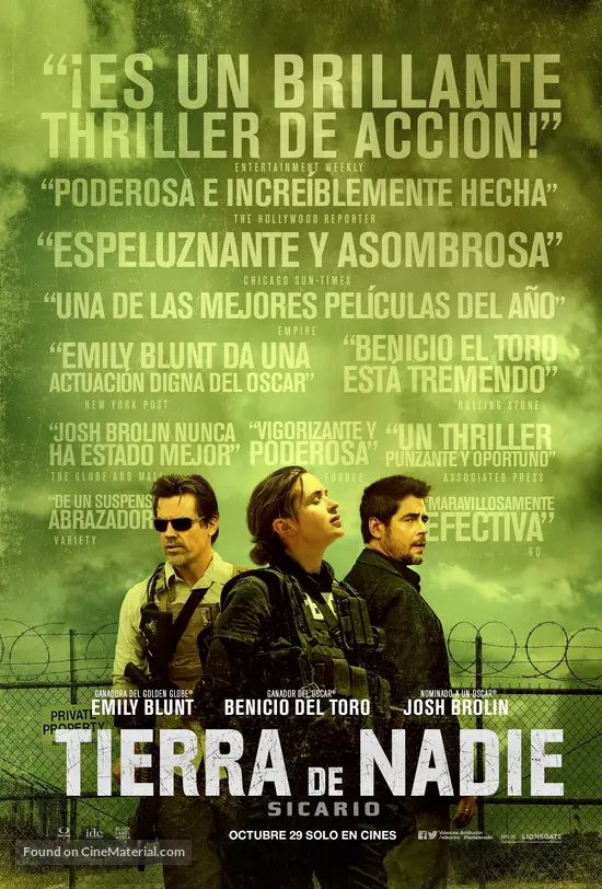 Sicario - Mexican Movie Poster