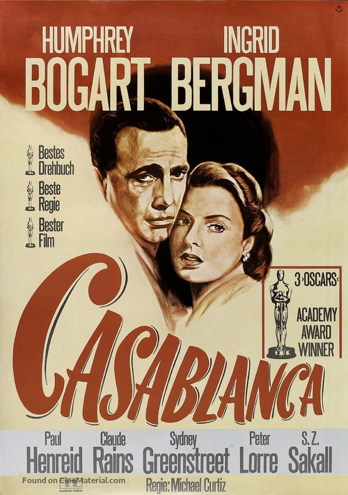Casablanca - German Re-release movie poster