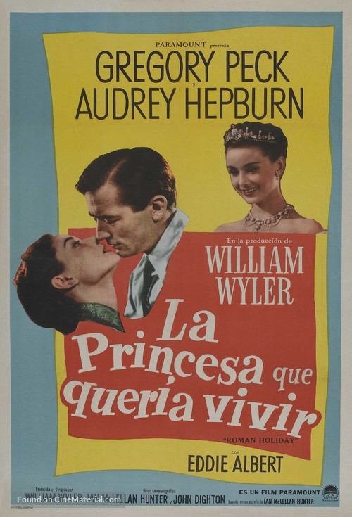 Roman Holiday - Argentinian Movie Poster