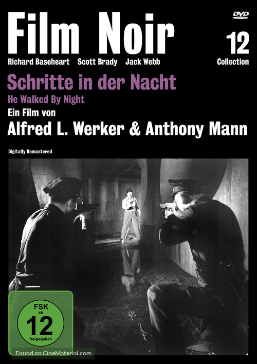 He Walked by Night - German DVD movie cover