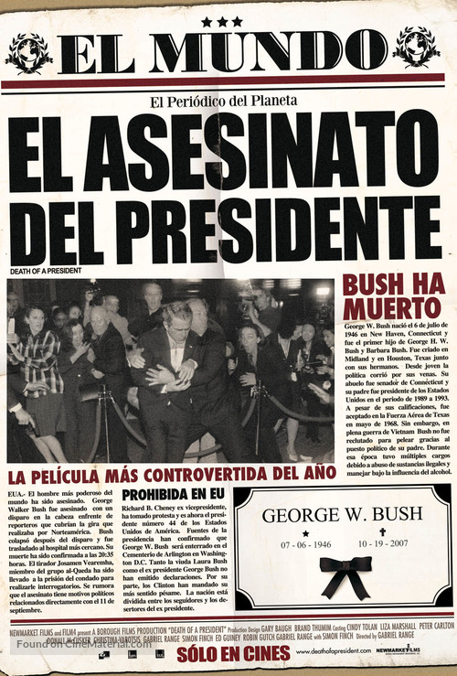 Death of a President - Mexican Movie Poster