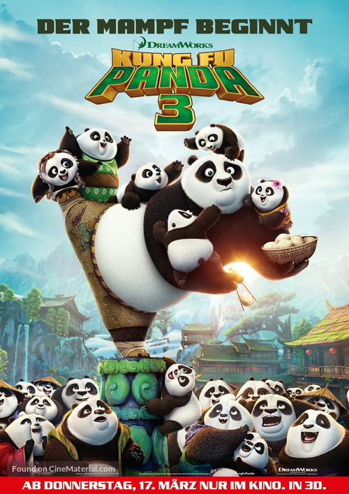 Kung Fu Panda 3 - German Movie Poster