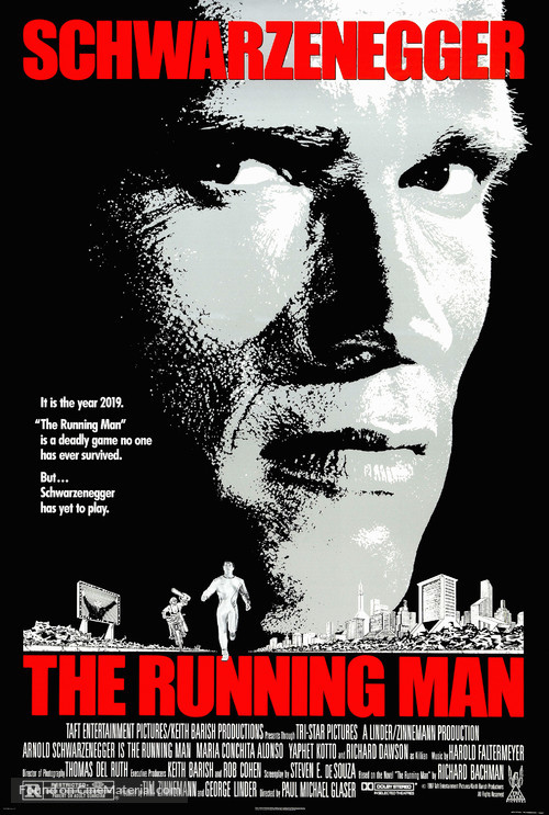The Running Man - Theatrical movie poster