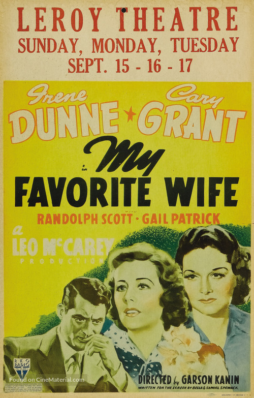 My Favorite Wife - Movie Poster