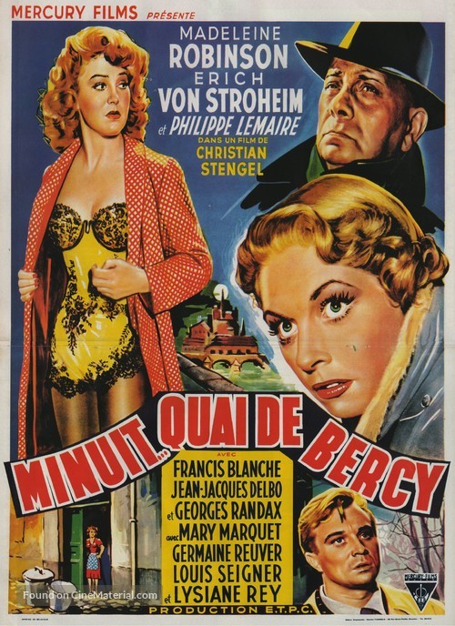 Minuit... Quai de Bercy - Belgian Movie Poster