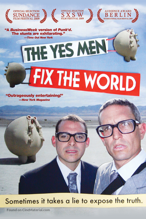 The Yes Men Fix the World - DVD movie cover