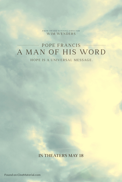 Pope Francis: A Man of His Word - Movie Poster