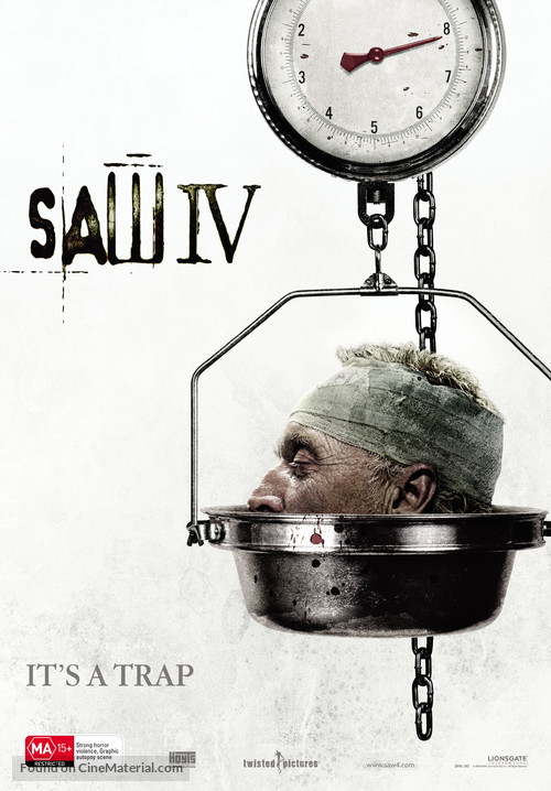 Saw IV - Australian Movie Poster
