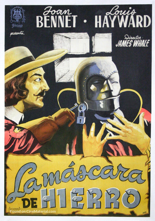 The Man in the Iron Mask - Spanish Movie Poster