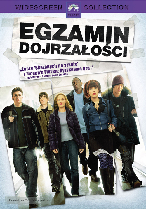 The Perfect Score - Polish DVD movie cover