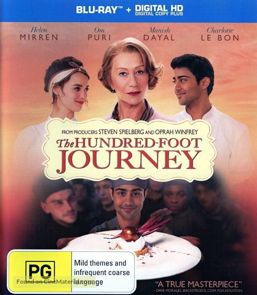 The Hundred-Foot Journey - Australian Blu-Ray movie cover