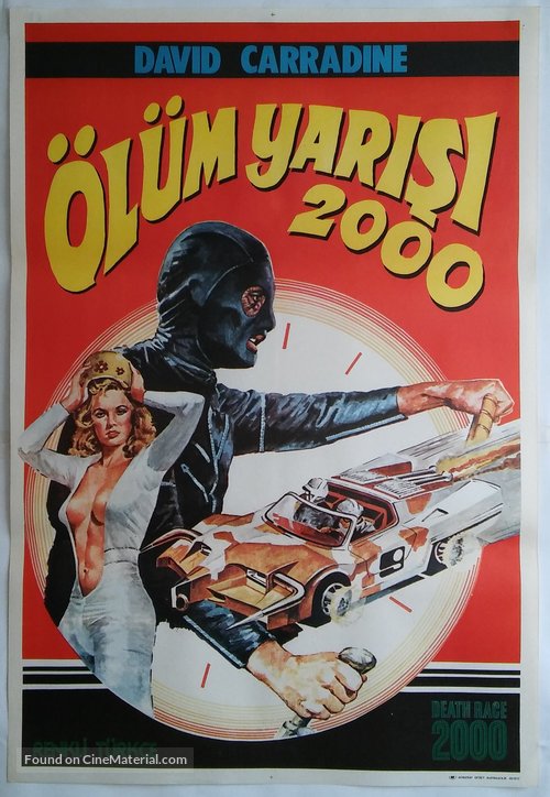 Death Race 2000 - Turkish Movie Poster