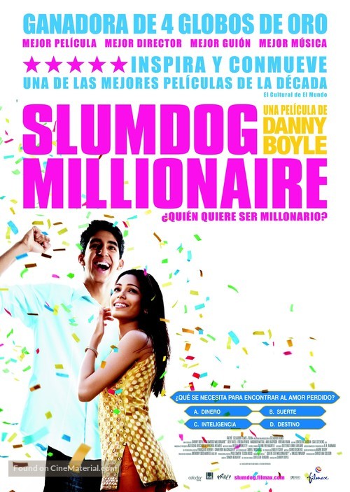 Slumdog Millionaire - Spanish Movie Poster