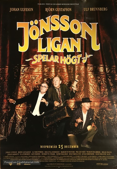 J&ouml;nssonligan spelar h&ouml;gt - Swedish Movie Poster