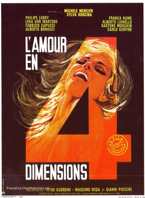 Amore in quattro dimensioni - French Movie Poster