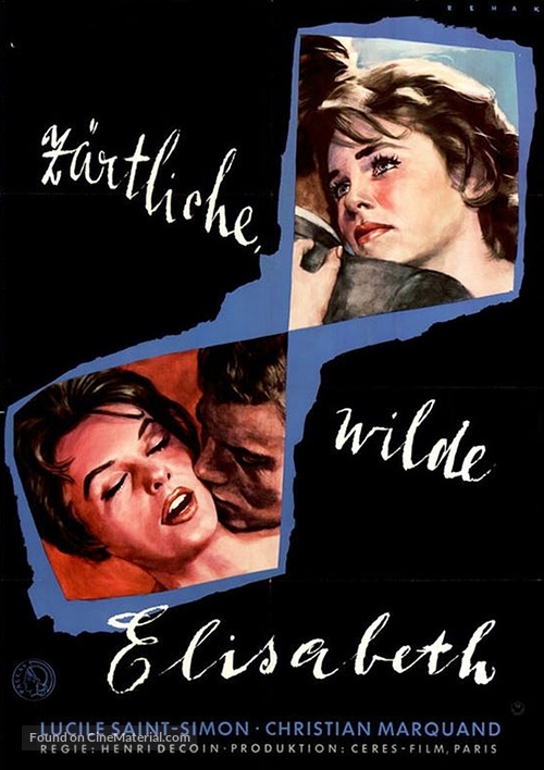 Tendre et violente Elisabeth - German Movie Poster